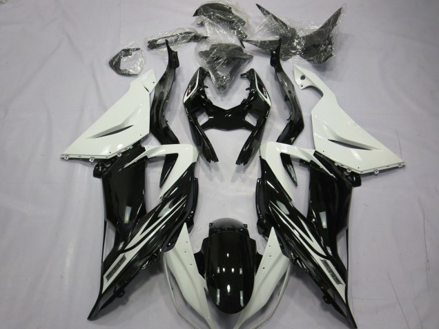 Bianco Nero Lucido Semplice 13-18 ZX6R Carena